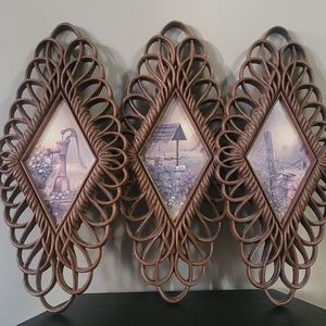 Vintage Burwood wall hangings set of 3